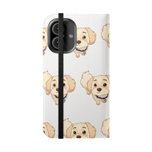 Load image into Gallery viewer, Cute Golden Doodle Pattern Flip Phone Case — Doggy Wallet Cover
