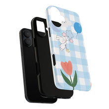 Load image into Gallery viewer, Pastel Blue Gingham Phone Case — Tough Cases