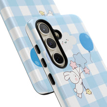 Load image into Gallery viewer, Pastel Blue Gingham Phone Case — Tough Cases