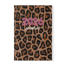 Load image into Gallery viewer, 2026 Leopard Print Journal — A5 Softcover Planner &amp; Notebook