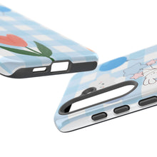 Load image into Gallery viewer, Pastel Blue Gingham Phone Case — Tough Cases