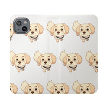 Load image into Gallery viewer, Cute Golden Doodle Pattern Flip Phone Case — Doggy Wallet Cover