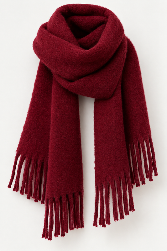 Autumn Burgundy Scarf