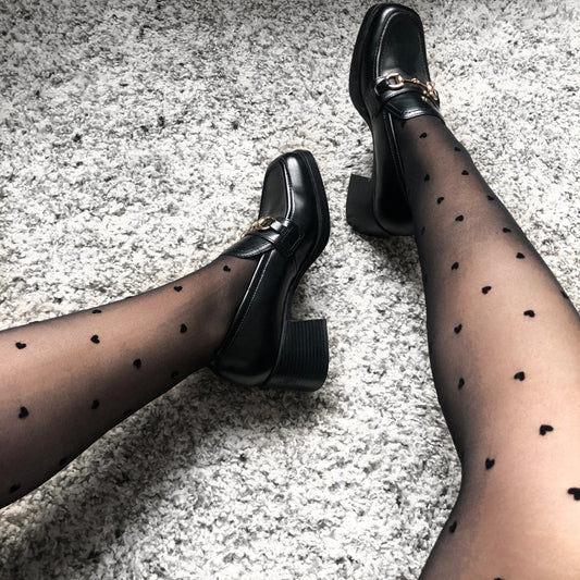 LUCY Love Heart Tights - Shy and vibe 