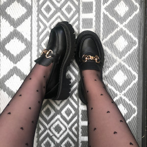 ELLIE Black Loafers