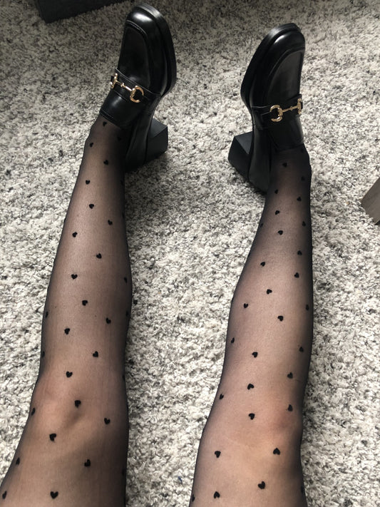 LUCY Love Heart Tights - Shy and vibe 